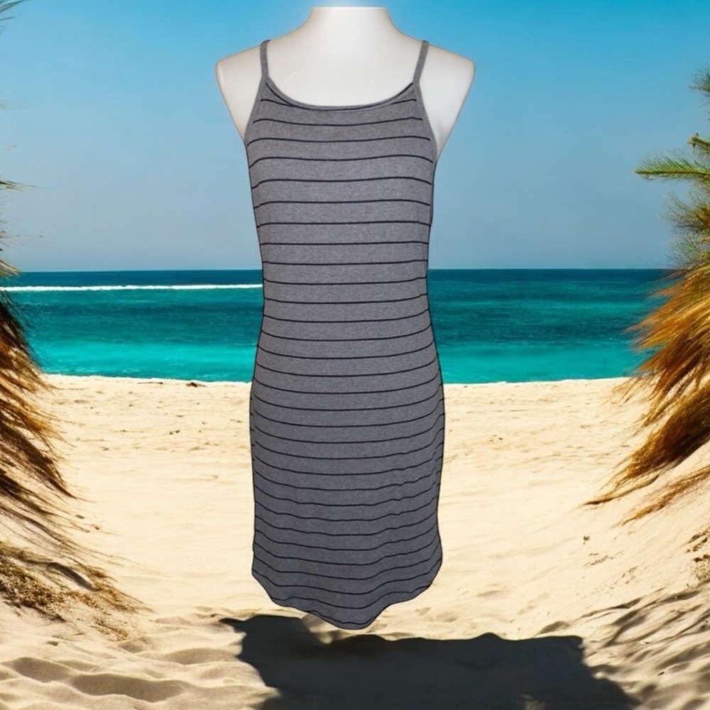 Mudd Gray Striped Mini Dress